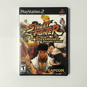 Street Fighter Anniversary Collection (Sony PlayStation 2, 2004) Complete CIB
